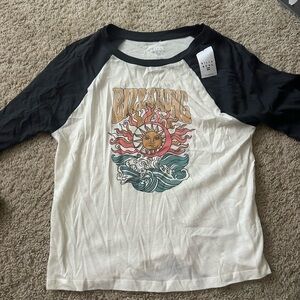 Black and White Billabong Long Sleeve